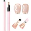 MEITREND Smalto per unghie effetto occhio di gatto, colore champagne, con magnete, effetto velluto, per lampada UV e LED, con penna magnetica integrata per effetto velluto e nail art fai da te