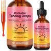 WooJianfong Self Tanning Drops for Drinking - Natural Tanning Drops for Face and Body, Improve Skin Tone, for All Skin Types, 1 bottle