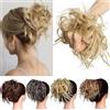 TESS Chignon Capelli Veri Elastico Capelli Finti Chignon Extension Facile Per Capelli Veri Ricci Posticci Per Capelli Mossi Scrunchie Parrucchino Donna Elastico Finti, Biondo Medio