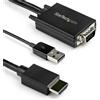 StarTech.com VGA2HDMM2M cavo e adattatore video USB Type-A VGA (D-Sub) HDMI tipo A (Standard) Nero