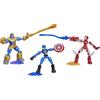 Hasbro Set di giochi Marvel Avengers con 3 action figure - Iron Man, Capitan America e Thanos - incl. 9 accessori
