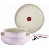 Tefal Ingenio Serenity L8304S04, set di pentole, 4 pezzi, versione wok, con rivestimento antiaderente