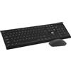 StarTech Set tastiera e mouse wireless RS580 - Gaming - Layout QWERTY inglese - 104 tasti full-size - 2,4 GHz - Mouse con risoluzione 1200 DPI - Colore nero