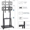 StarTech Supporto mobile per TV - Base con ruote - Per schermi da 81 a 203 cm - Regolabile in altezza - Ruote bloccabili - Standard VESA 800 x 500 mm - Capacità massima: 100 kg - Materiale: metallo