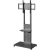 StarTech Carrello TV mobile - Supporto TV con ruote - Modello FFRF-U-817-BK - Per televisori da 81 a 165 cm - Standard VESA 600 x 400 mm - Massimo 40 kg - Supporto da pavimento
