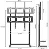 StarTech Supporto TV - Supporto a pavimento per TV - Montaggio stabile - Per schermi da 81 a 216 cm (da 32 a 85 pollici) - Standard VESA 800 x 500 - Capacità massima: 40 kg - Colore: nero