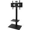 StarTech Supporto TV - Modello FFRF-U-660XZ - Modello a colonna da pavimento a soffitto - Per televisori fino a 178 cm - Standard VESA 600 x 400 - Peso massimo supportato: 40 kg - Montaggio fisso - Colore: nero