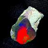AK GEMS AND JEWELLERY Fuoco Opal gemstone, Naturale Black opal, Etiope Secco rough 9.5 KT 17x11 MM