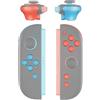 eXtremeRate Tasti DIY Ricambio per Nintendo Switch 2, Blu Arancione | D-pad Pulsanti ABXY + - C Home Capture Release Grilletti Trigger L R ZL ZR Accessori per Joycon Switch 2, Senza Controller
