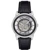 Emporio Armani Orologio Uomo, movimento automatico, cassa in acciaio 43 mm con cinturino in pelle, AR1981