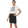 Trendyol Women's Mini Pencil Line Denim Skirt