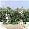 LKJVFCPW Arco per matrimonio, 150 x 49,5 x 200 cm, traliccio in acciaio | Stabile e resistente alle intemperie, per giardino e terrazza, montaggio rapido