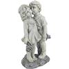 Design Toscano Giovani Innamorati: Statua da Giardino Bambini Che Si baciano