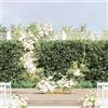 LKJVFCPW Arco da matrimonio oro a forma di cuore, aiuola da giardino, 195 x | Robusto telaio in acciaio, resistente alle intemperie, per esterni, facile da montare