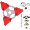 Zecnaud Lama per decespugliatore a 3 denti, spazzola per erbacce, accessorio per | Spazzola per decespugliatore con foro da 25,4 mm, con set di accessori di montaggio, accessori per la rimozione del muschio e