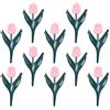 Yrrtyuo Bordatura Paesaggistica 10 Pezzi Bordo Artificiale a Forma di | bordatura giardino Per aiuole, esterno, contenimento, cortile, pacciame, patio, , piante, piscina, pedonale