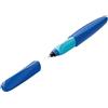 Pelikan Twist Deep Blue, Penna Roller Sferografica Ergonomica, per Destrimani e Mancini, per Scuola e Ufficio, Punta M Indeformabile, 2 Cartucce KM Blu Incluse, Ricaricabile
