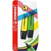 STABILO - Evidenziatore - BOSS ORIGINAL | Pack da 2, Giallo/Verde