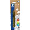 STAEDTLER Noris junior 141 Matita per bambini - 2B, singola, spessa | Matita spessa ergonomica dai 2 anni, mina extra spessa antirottura - Art.-Nr. 141-2B BK