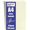 Craft UK Limited Craft UK W126 - Carta liscia, formato A4, 120 g/mq, 100 fogli