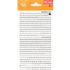 APLI DD21F Lettere e Numeri Trasferibili, Nero, 2.5 mm