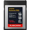 SANDISK Extreme PRO CFexpress 4.0 Scheda Type B 128 GB (PCIe Gen 4, Fino a 3.700 MB/s in lettura, VPG800/400, Compatibile con una gamma di fotocamere cinematografiche e mirrorless)