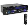 Pyle Amplificatore Audio Bluetooth 6 Canali 2000 Watt Rack Mount | Doppio Mic Karaoke | EQ 10 Bande | Ingressi USB RCA COAX OPT DVD | Display VFD