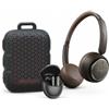 HF Division HIFUTURE PACK10 RITORNO A SCUOLA: HI-PACK10/26 Cuffie Bluetooth wireless HiFuture Turbo marroni + Auricolari Bluetooth ColorsBuds 3 + Altoparlante Bluetooth Pocket S