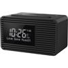 Panasonic RC-D8EG-K - Radiosveglia Digitale DAB+, Ampio Display, Tasto Snooze, Doppio Timer, Ricarica per Smartphone con Porta USB, Timer Sleep
