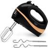 Adlereurope ADLER EUROPE - Frullatore a mano, 500 W, 5 livelli, turbo, gancio | 5 livelli di velocità, Turbo - 2 fruste e 2 ganci per impastare in acciaio cromato, lunghezza 18,5 cm, pulsante Eject