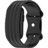 GIOPUEY Cinturini Compatibile con Garmin CIRQA Band, Morbido Silicone Cinturino [Resistente all'Usura] [Traspirante] - B-Black
