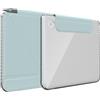 TUDIA M-FLIP V2 Cover per Kobo Libra Colour - Azzurro | Si Adatta con/senza Stilo Custodia Magnetica Staccabile con Supporto Regolabile e Retro Trasparente