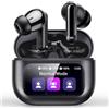 Thunelec Cuffie Bluetooth con touchscreen, 2026, senza fili, Bluetooth 5.4, con microfono ANC+ENC, cancellazione del rumore, 48 ore di autonomia, bassi profondi, con 5 modalità EQ, impermeabili IP7