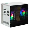 Freenove NAS Case for Raspberry Pi 5 (NOT Included), Quad M.2 NVMe SSD Slots, PWM ARGB Fans Light Sync, CPU Tower Cooler, Built-in Stereo Speakers, 3.5 mm and Optical Audio (S/PDIF) Outputs