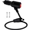 HuaLiSiJi Caricabatteria da Auto DC 12V 24V Cavo Accendisigari DC5521 con Interruttore 16AWG 15A, per GPS, Altoparlanti, Fotocamera (1m)