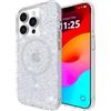 CASE-MATE Custodia per iPhone 15 Pro - Twinkle Disco [protezione contro le cadute da 3,2 m] [compatibile con MagSafe] Cover magnetica con graziosa scintilla per iPhone 15 Pro da 6,1 pollici,