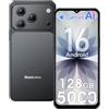 Blackview Wave 7C Smartphone sbloccato con AI, Android 16, Display 6.56 HD+, 16GB+128GB/1TB Telefono Cellular, Batteria 5000mAh, 32MP+13MP, 4G Dual SIM, WiFi 5, Face ID, GPS, OTG, Nero