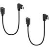 YARCHONN Cavo adattatore da USB C a Mini USB a 5 pin, da mini B a tipo C 3.1 | Angolo retto di 90 gradi, da tipo C maschio a mini B femmina, per controller di gioco per laptop, Dash Cam, HDD