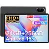 TANYIMING Tablet Android da 10,1 pollici, 24 GB RAM + 256 GB ROM (TF 1 TB), tablet da gioco, Dual SIM, Dual Speaker, 5G WiFi, fotocamera da 13 MP, supporta GPS/Bluetooth 5.0/jack per cuffie da 3,5 mm