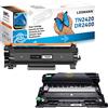 LOSMANN 1x Toner + 1x Tamburo Compatibili per Brother TN-2420 DR-2400 | per Brother MFC-L2710DN L2710DW MFC-L2730DW MFC-L2750DW DCP-L2510D DCP-L2530DW DCP-L2537DW DCP-L2550DN HL-L2310D HL-L2350