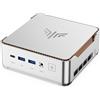 NiPoGi Hyper H2 Mini PC Ιntel Core (Argento, CORE 304/12+256) | 5C/5T, fino a 4,30 GHz, 12GB LPDDR5 5600MT/s 256GB M.2 NVMe PCIe3.0 SSD Mini Computer W-11 Pro per ufficio/scuola/casa.