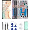 JQYDZH Schermo OLED versione UE per Galaxy S22 Ultra 5G LCD con cornice impronte digitali