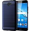 NEKOYA Cover Huawei Nova Lite Plus,Huawei Nova Lite Plus Cover [Fibra di Carbonio Gel di silice& Anti-graffio] [Mano Antiscivolo]- Massima Protezione da Cadute e Urti, Custodia Huawei Nova Lite Plus