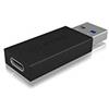 ICY BOX IB-CB015 - Adattatore USB tipo C (femmina) a tipo A (maschio), USB 3.1 (Gen 2, 10 Gbps), colore: Nero