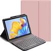 FKQLH [QWERTY Layout Tastiera Bluetooth Magnetica Staccabile con Slim Cover per Honor Pad 8 12-Pollice, Rosa