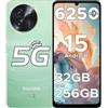 DOOGEESmart Note 59 Pro Smartphone 5G Android 15, 6.75 120Hz 32GB+256GB/TF 2TB Cellulari, T8200 Octa-Core Telefono Cellulare, 6250mAh/16MP+8MP/Fingerprint/Face ID/5G Dual SIM/Widevine L1/OTG/Tipo-C/NFC