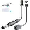 Jachee Adattatore Ethernet Starlink Gen 3/Mini, 1000 Mbps, cavo Starlink SPX a RJ45 per Starlink V3 (Rev.4) Dishy e accessori router, prolunga cavo a Starlink Mini/Gen 3 per casa/campeggio (entrambi)