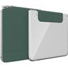 TUDIA M-FLIP V2 Cover per Kobo Libra Colour - Verde Pino | Si Adatta con/senza Stilo Custodia Magnetica Staccabile con Supporto Regolabile e Retro Trasparente