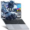 AUKABREX Notebook 15,6 IPS Full HD, Core M3-6Y30, 8GB DDR3, 256GB SSD, Win11 e Office preinstallati, tastierino numerico, HDMI, USB 3.0, Wi-Fi