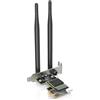 WAVLINK BE6500 Wi-Fi 7 Scheda WIFI PC Fisso,Bluetooth 5.4 Scheda di Rete | Scheda PCIe Wi‑Fi 7 Tri‑Banda(2,4/5/6 GHz)Fino a 6500 Mbps, WPA3, MU‑MIMO,OFDMA, Supporta Solo Windows 11
